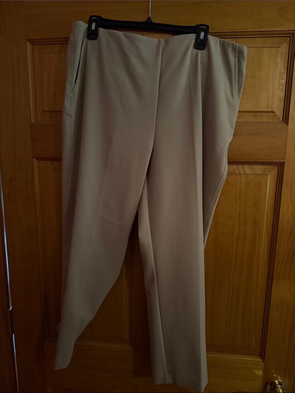 Rachel Zoe Taupe Straight-Leg Trousers